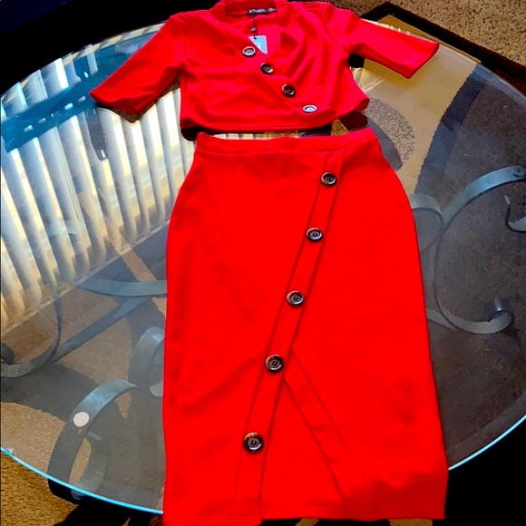 Crop top pencil skirt set - Picture 1 of 8